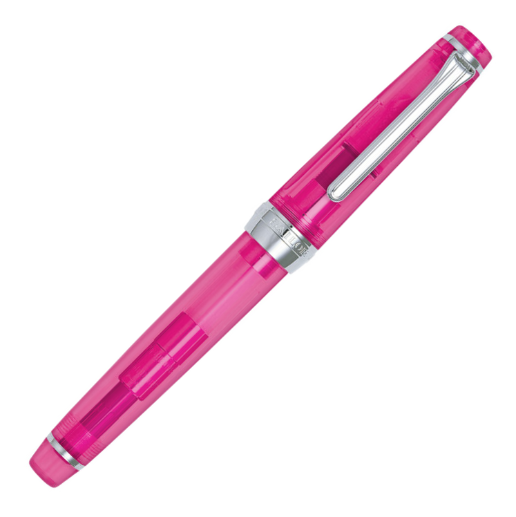 Sailor Pro Gear Slim Transparent Pink & Silver Fountain Pen