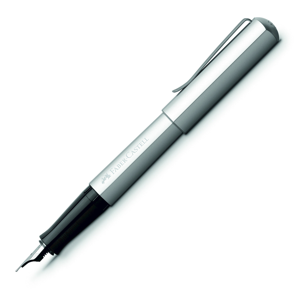 Faber-Castell HEXO Silver Fountain Pen | 150510 | Pen Place