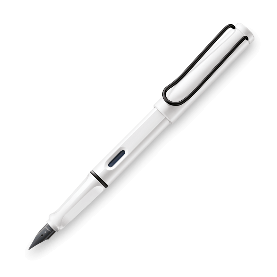 Lamy Safari White & Black Fountain Pen