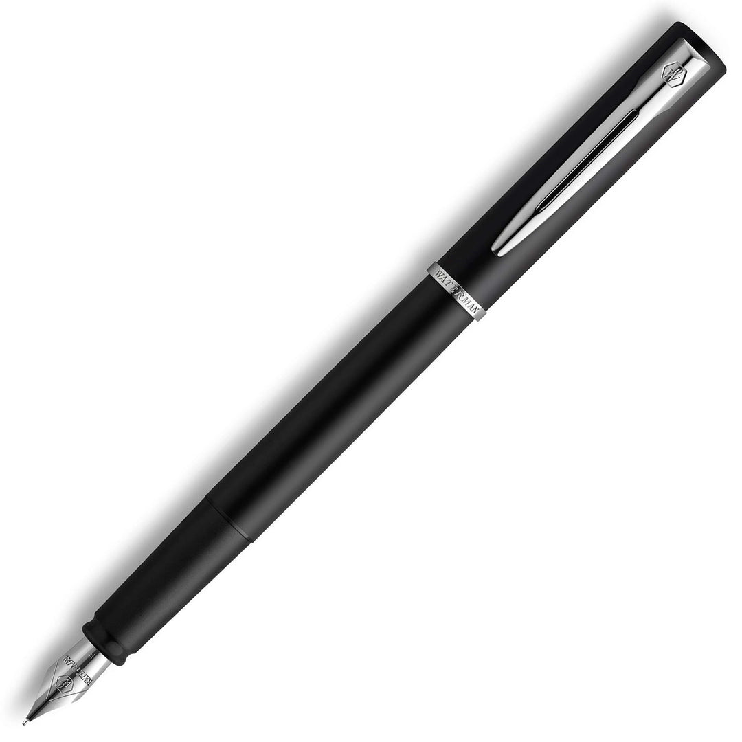 Waterman Allure Black Lacquer & Chrome Fountain Pen | Pen Place