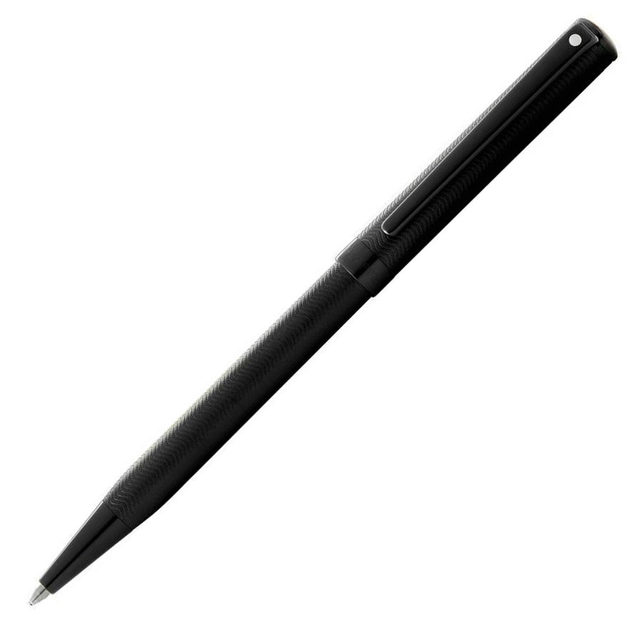 Sheaffer Intensity Engraved Matte Black PVD Ballpoint Pen | Pen Store | Pen Place