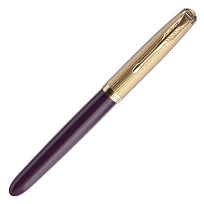 Parker 51 Deluxe Plum GT 18K Fountain Pen | 2123517 | Pen Place