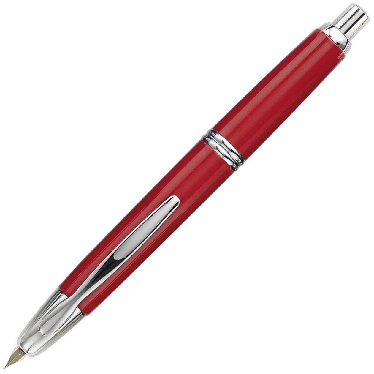 Pilot Vanishing Point Red/Rhodium Fountain Pen | Pen Store | Pen Place