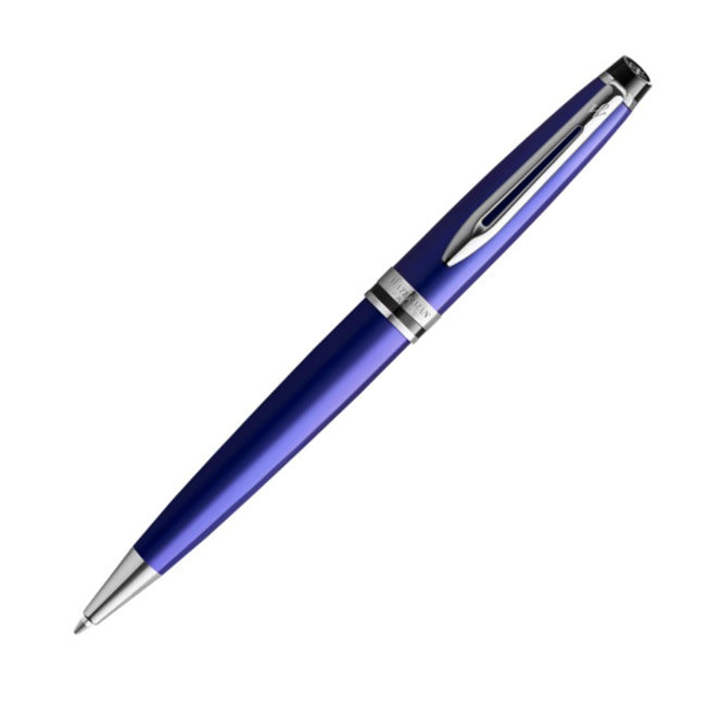 Waterman Expert Blue & Chrome Ballpoint Pen | 2093459 | Pen Place