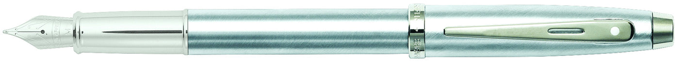 Sheaffer 100 Brushed Chrome Fountain Pen