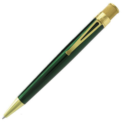 Retro 1951 Tornado Classic Brass Green Rollerball Pen | Pen Place