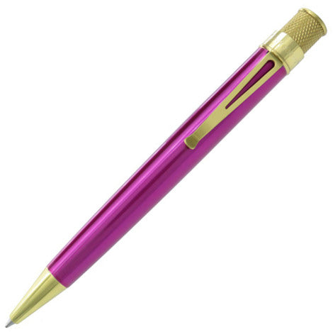 Retro 1951 Tornado Classic Brass Pink Rollerball Pen | Pen Place