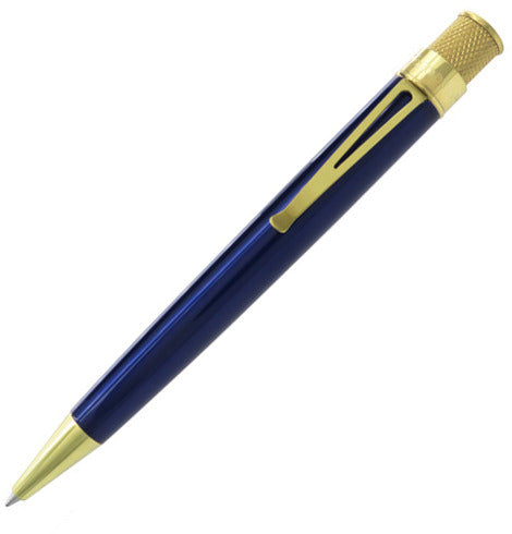 Retro 1951 Tornado Classic Brass True Blue Rollerball Pen | Pen Place