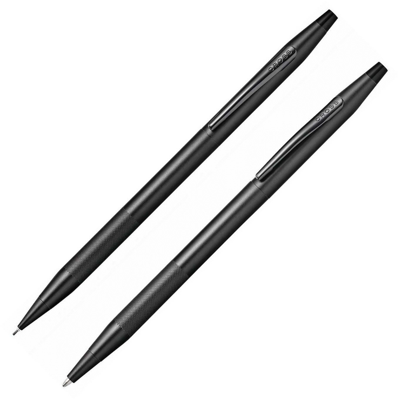 Cross Classic Century Black Micro Knurl Ballpoint Pen and 0.7mm Pencil Set