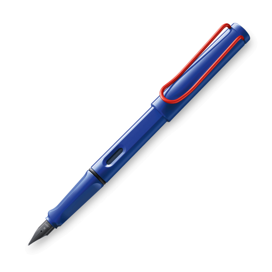Lamy Safari Blue & Red Fountain Pen