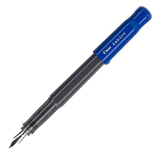 Pilot Kakuno Gray and Blue Fountain Pen | Pen Store | Pen Place
