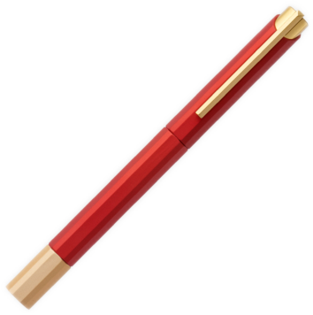 ystudio Glamour Evolve-Bihex Rollerball Pen Marsala Rollerball Pen