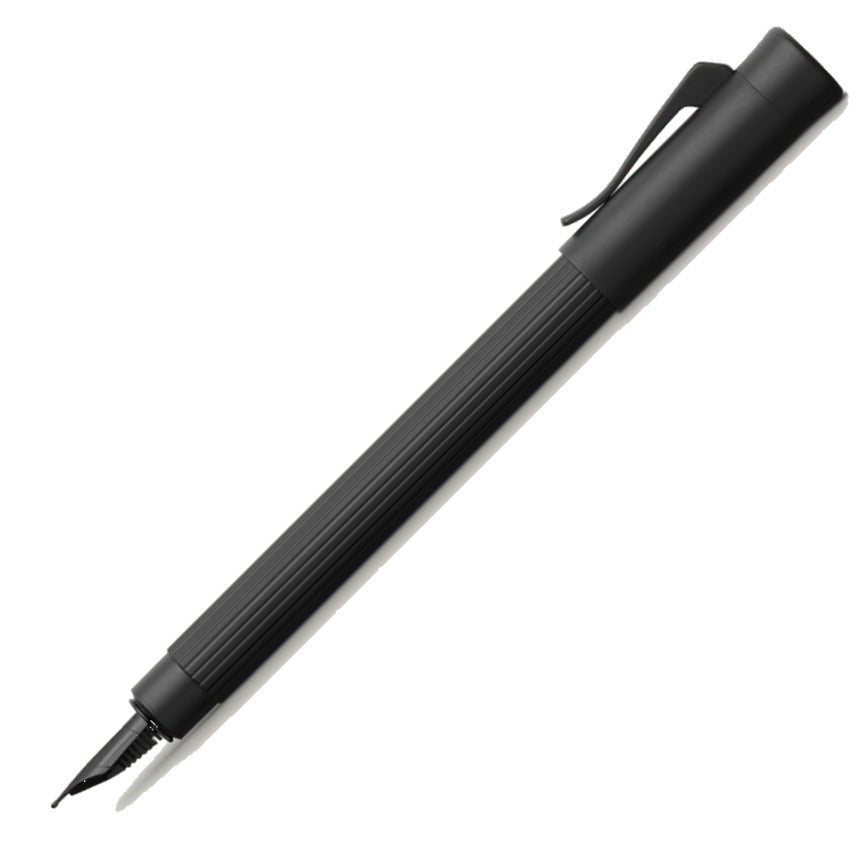 Graf von Faber-Castell Tamitio Pure Black Fountain Pen | 141760 | Pen Place