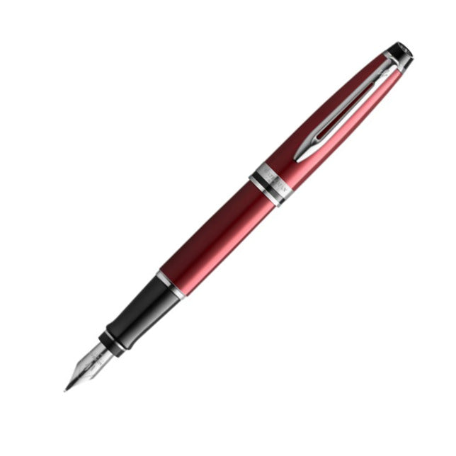 Waterman Expert Dark Red & Chrome Fountain Pen | 2093651 | Pen Place