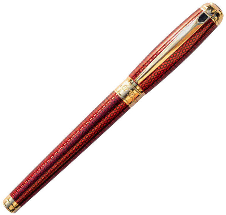 ST Dupont Diamond Guilloche Ruby Rollerball Pen | 412108L | Pen Place