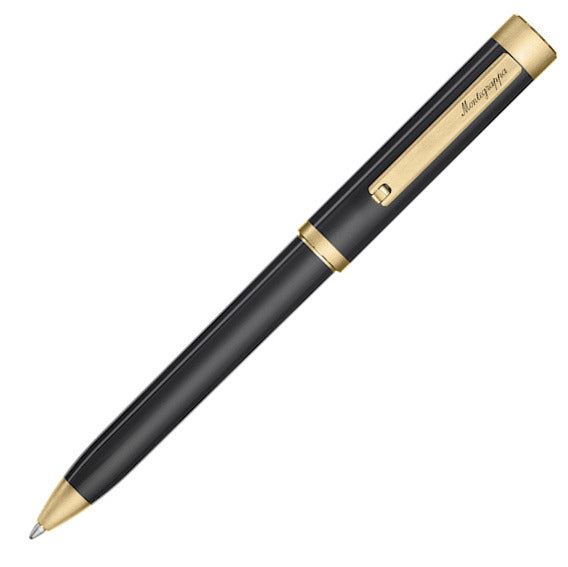 Montegrappa Zero Black & Gold Ballpoint Pen | Pen Store | Pen Place Since 1968