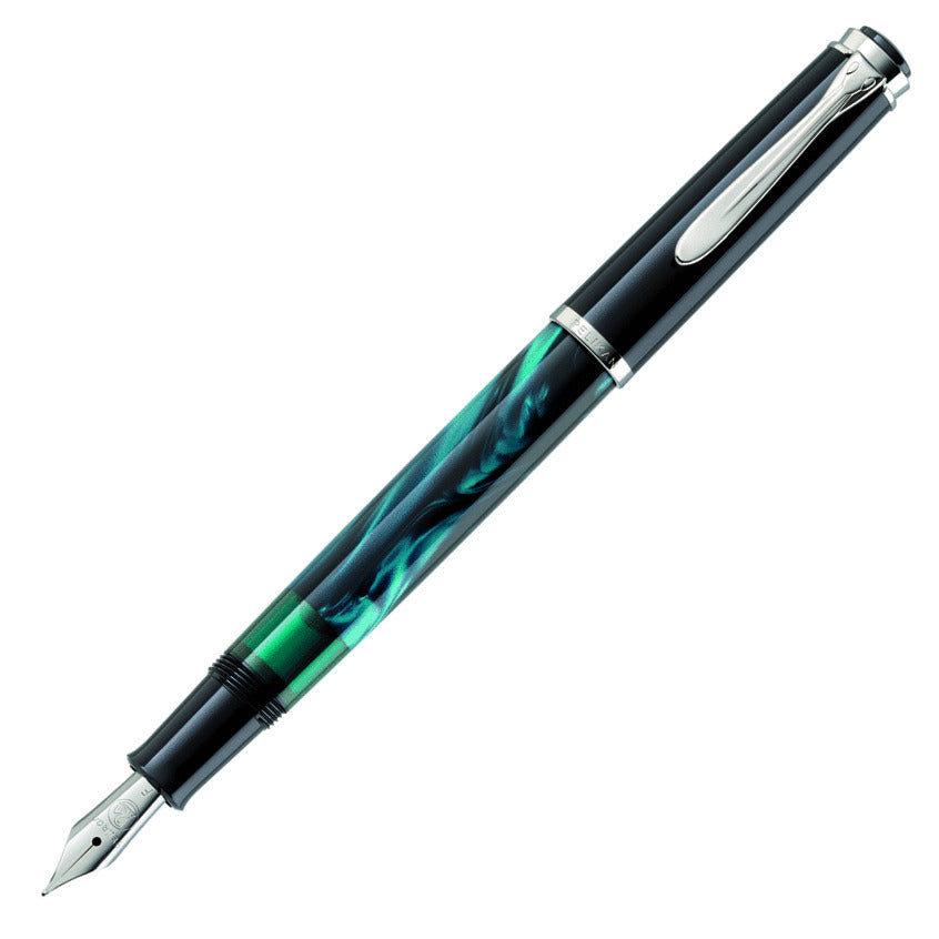 Pelikan Classic 205 Petrol Marbled Fountain Pen | Pen Store | Pen Place