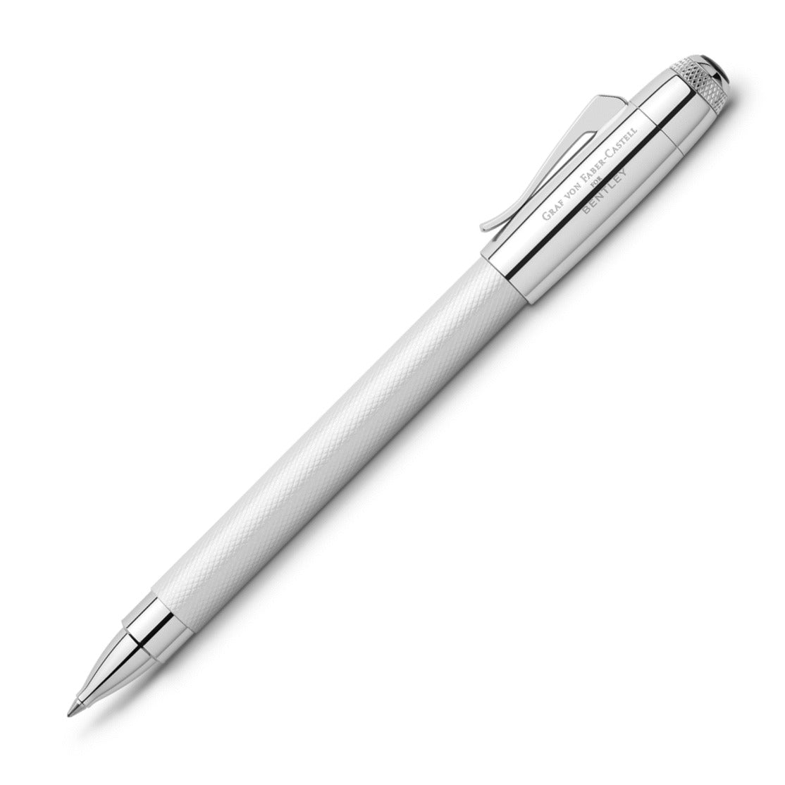 Graf von Faber-Castell Bentley White Satin Rollerball Pen | 141808 | Pen Place