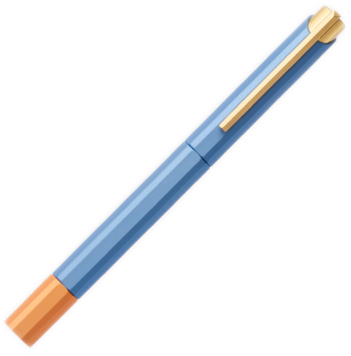 ystudio Glamour Evolve-Bihex Rollerball Pen Blue Gin Rollerball Pen