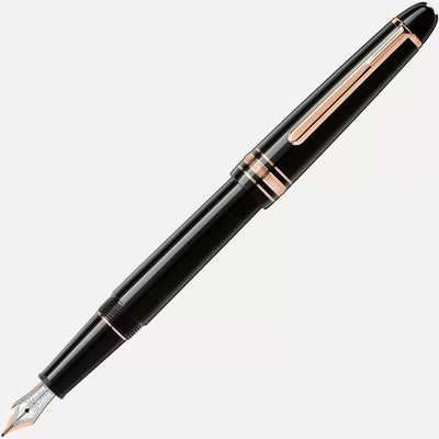 Montblanc Meisterstuck Black Resin & Red Gold Classique Fountain Pen