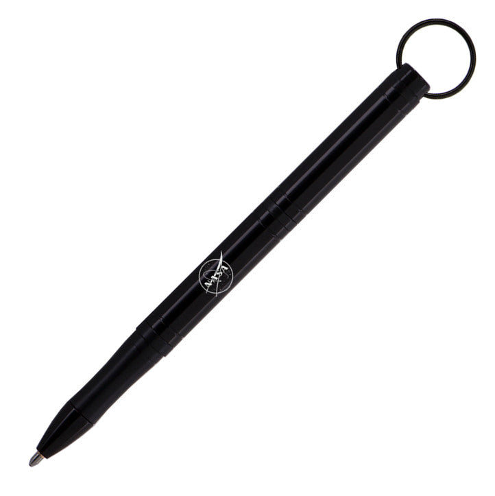 Fisher Backpacker Key Ring Space Pen - Black NASA Meatball Logo | Pen Place