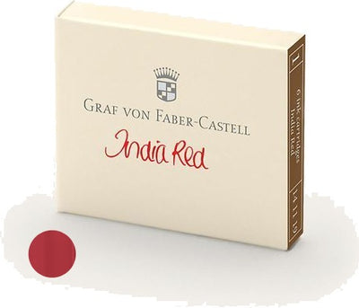 Refill Faber-Castell India Red Ink Cartridges | 141119 | Pen Place
