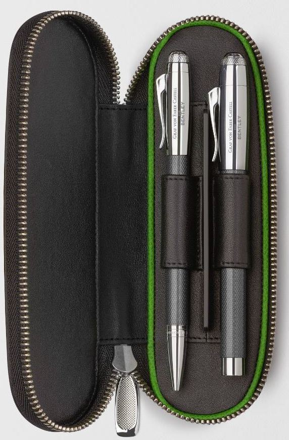 Graf von Faber-Castell Bentley Leather Case for 2 pens | 141817 | Pen Place
