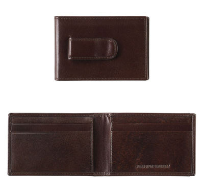 Italian Leather Two-Fold Money Clip Wallet | 46-13054 | Pen Place