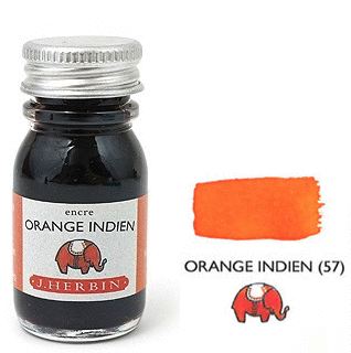 J Herbin Bottled Ink Orange Indien - 10ml | H115-57 | Pen Place