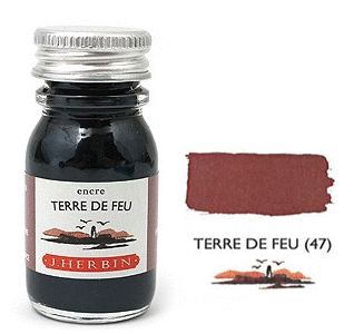 J Herbin Bottled Ink Terre De Feu - 10ml | H115-47 | Pen Place