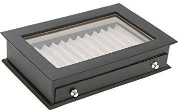 Leather 12 Pen Display Case | 911-BL-GS-6 | Pen Place