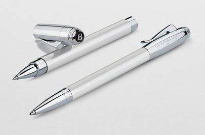 Graf von Faber-Castell Bentley White Satin Rollerball Pen | 141808 | Pen Place
