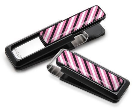 M-Clip Black UV2 w/Black, White & Pink Money Clip | UV2-BKA-REP3 | Pen Place