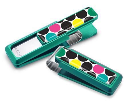 M-Clip Green w/Polka Dot Inlay Money Clip | UV2-GRN-PDUR | Pen Place