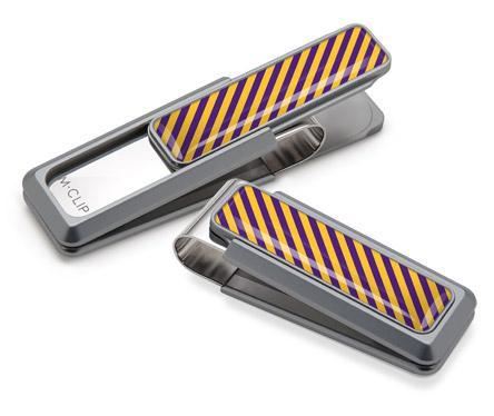 M-Clip Natural UV2 w/Purple & Gold Money Clip | UV2-NMA-PUGD | Pen Place