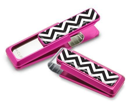 M-Clip Pink w/Zigzag Inlay Money Clip | UV2-PNK-ZZUR | Pen Place