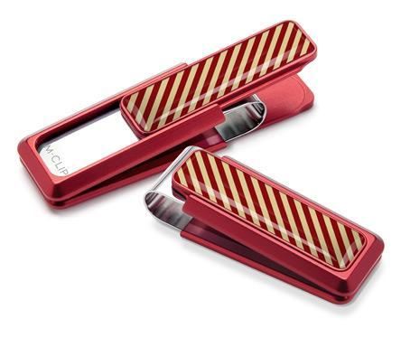 M-Clip Red UV2 w/Crimson & Gold Money Clip | UV2-RDA-CRGD | Pen Place