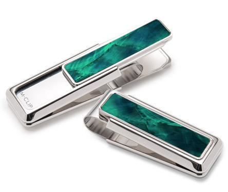 M-Clip Teal Angel Wing Money Clip | MP-PRP-TLAW | Pen Place