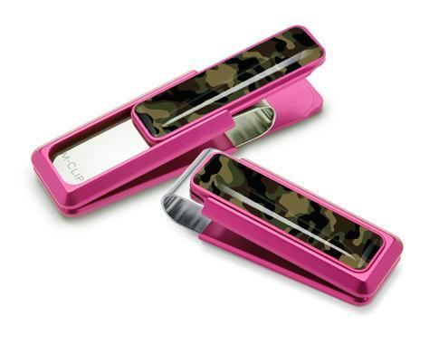 M-Clip Ultralight Pink Anodized w/Camo Insert Money Clip | UV2-PNK-CAMO | Pen Place