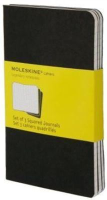 Moleskine 3 Squared Cahier Journals - Black - Large | 9788883704963 | Pen Place