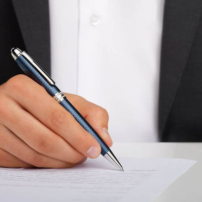 Montblanc Meisterstück Solitaire Blue Hour Midsize Ballpoint Pen | 112891 | Pen Place