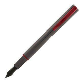 Monteverde Impressa Gun Metal Red Fountain Pen | MV29873 | Pen Place