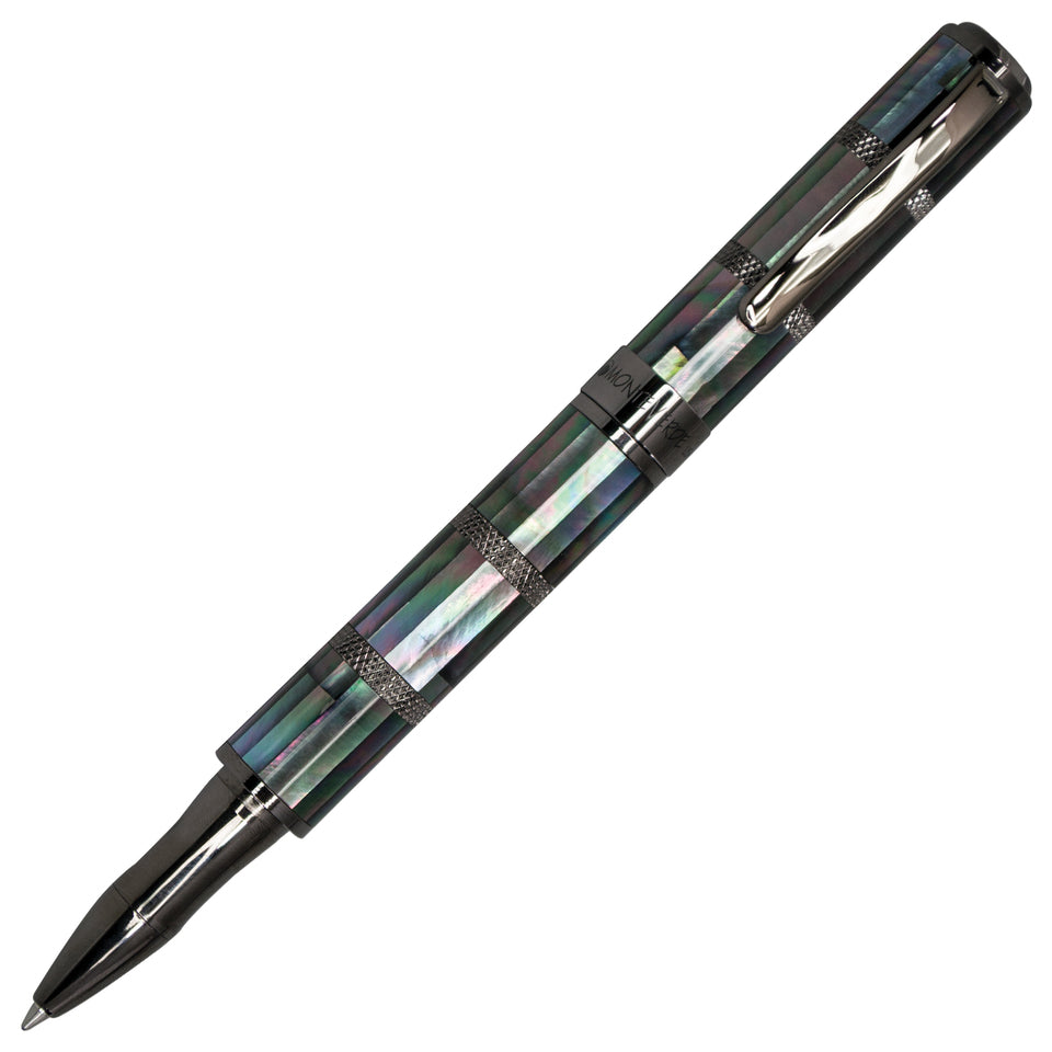 Monteverde Regatta Sport Mother Of Pearl Black & Gunmetal Rollerball Pen