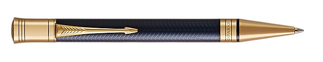 Parker Duofold Prestige Blue Chevron GT Ballpoint Pen | 1931373 | Pen Place