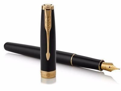 Parker Sonnet Black Lacquer GT Fountain Pen | 1931495 | Pen Place