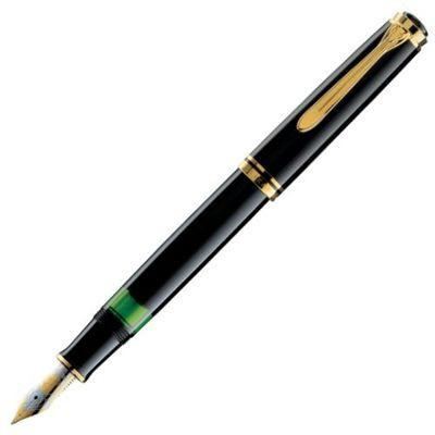 Pelikan Souveran 1000 Black/Gold Fountain Pen | 987396 | Pen Place