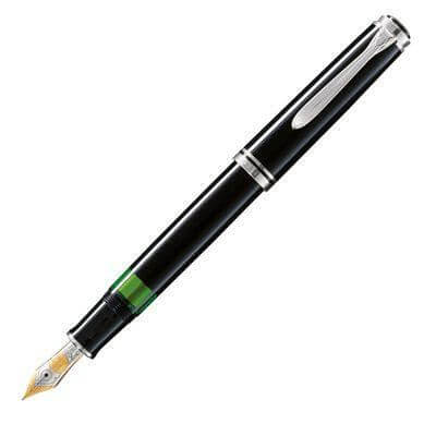 Pelikan Souveran 405 Black/Silver Fountain Pen | 924423 | Pen Place
