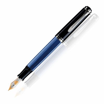 Pelikan Souveran 405 Blue/Black Fountain Pen | 932822 | Pen Place
