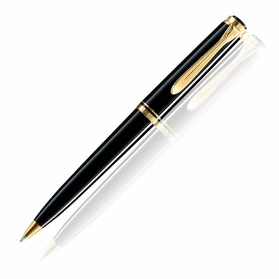 Pelikan Souveran 600 Black/Gold Ballpoint Pen | 980193 | Pen Place