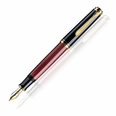 Pelikan Souveran 600 Red/Black Fountain Pen | 928697 | Pen Place